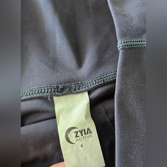 Zyia Active Neon Yellow Parallel Luxe Leggings Sz 4 - Picture 10 of 14